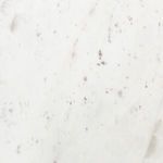 Macro shot of polished white marble with fine gray and brown veining details