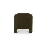 Rear view of Tuva Accent Chair showing fully upholstered back and leg design