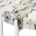 Product Image 2 for Freya Floral Jade Marble Accent Table from Currey & Company