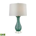 Product Image 1 for Swirl Glass Table Lamp In Aqua from Elk Home