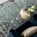 Product Image 8 for Zhara Indoor/ Outdoor Medallion Blue/ Purple Area Rug from Jaipur 