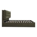 Straight-on slat base detail of Sebastion Storage Bed with no mattress