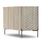 Product Image 3 for Raffael Carved Stonewash Grey Small Media Console from Four Hands