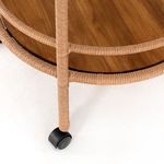Product Image 6 for Percy Outdoor Round Bar Cart Vintage Natural from Four Hands