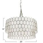 Product Image 3 for Celeste Silver Capiz Chandelier from Creative Co-Op