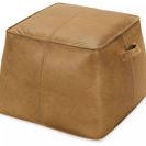 Product Image 1 for Birks Large Leather Ottoman from Hooker Furniture