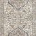 Teagan Natural Lt. Grey Rug runner size with two central medallions and detailed floral patterns