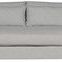 Leone Modular Sectional right arm bench seat sofa in light dove fabric with thick cushions and clean modern lines