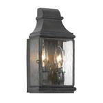 Product Image 1 for Outdoor Wall Lantern Jefferson Collection In Solid Brass In A Charcoal Finish from Elk Lighting