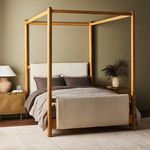 Product Image 20 for Bowen Buff Oak Traditional Canopy Queen Bed from Four Hands
