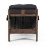 Product Image 6 for Halston Top Grain Leather Chair with Ottoman - Heirloom Black from Four Hands