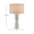 Dimensions of Linz Table Lamp showing 29.25 inches height and 18 inches width with scale marks