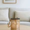 Product Image 4 for Natural Iron & Bamboo Round Lantern Dia 5" from BIDKHome