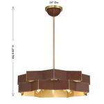 Product Image 8 for Atherton 5-Light Pendant in Warm Brass from Savoy House 