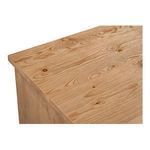 Close-up of wood grain texture on top surface of Tade nightstand