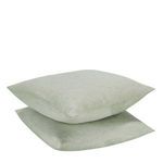 Two stacked shams showing thickness and soft texture of the fabric
