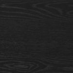 Close-up of black oak wood grain texture on Rosenell Console Table top