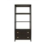 Product Image 1 for Davie Two Drawer Etagere With Fluted Detail In Dark Espresso Oak from Worlds Away