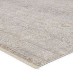 Close-up on rug corner showing soft texture and subtle tonal color variations