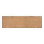 Overhead view of the sideboard top showcasing wood knots and natural finish