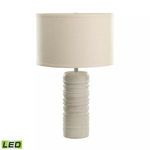Product Image 1 for Sand Stone Ribbed Round Table Lamp from Elk Home