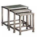 Product Image 1 for Uttermost Keanna Antiqued Silver Nesting Tables, S/3 from Uttermost