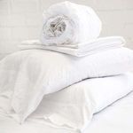 Product Image 3 for California King White Cotton Sateen Sheet Set from Pom Pom at Home