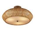Product Image 7 for Antibes Rattan Semi-Flush Mount from Currey & Company
