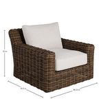 Product Image 2 for Montauk Resin Wicker Outdoor Swivel Lounge Chair from Summer Classics