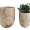 Product Image 2 for Rounded Paulownia Pot Set from Creative Co-Op