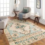 Product Image 1 for Anadolu Hand-Knotted Teal / Brown Rug - 2' x 3' from Surya