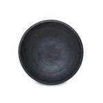 Top-down view of Perla Bowl showing round opening and even terracotta finish