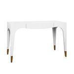 Product Image 2 for Tapered Leg, One Drawer Desk With Antique Brass from Worlds Away