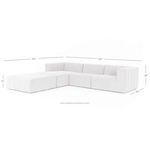 Product Image 16 for Langham Channeled 3 Pc Sectional W/ Ottoman from Four Hands