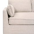 close-up of left side armrest with pillow and seat cushion layering