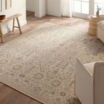 Product Image 5 for Varteni Hand Knotted Floral Ivory/Blue Rug from Jaipur