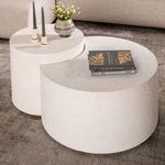 Product Image 9 for Meza White Nesting Drum Coffee Tables from Four Hands