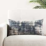 Product Image 3 for Holi Damask Indigo/ Gray Down Throw Pillow 12x24 Inch from Jaipur 