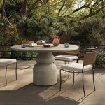 Product Image 3 for Faber Outdoor Concrete Dining Table 55" from Four Hands