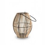 Product Image 1 for Natural Lantern Iron & Bamboo Dia 9" from BIDKHome