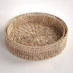 Product Image 6 for Juliet Abaca Round Trays, Set Of 2 from Napa Home And Garden