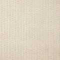 Detailed view of woven ivory raffia texture used on top and sides of the console table