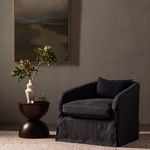 Product Image 17 for Topanga Flanders Navy Linen Slipcover Swivel Chair from Four Hands