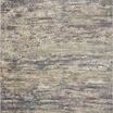 Arden Granite Ocean contemporary rug with wide heathered stripes in gray, blue, and beige tones with subtle ribbing texture