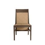 Product Image 15 for Savannah Aluminum Oak/Raffia Extended Back Side Chair from Summer Classics