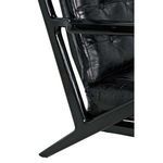 Lauda Black Leather Accent Chair image 16