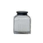 Product Image 8 for 9 Cup Pressed Glass Jar W/ Black Stainless Steel Lid from Creative Co-Op