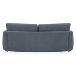 Back view of Callie Sofa showing smooth fabric and uniform back cushion alignment