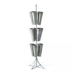 Product Image 2 for Galvanized 12-Bucket 3-Tier Floral Display Stand from Napa Home And Garden