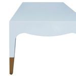 Product Image 3 for Tapered Leg Coffee Table With Antique Brass Foot Caps from Worlds Away
